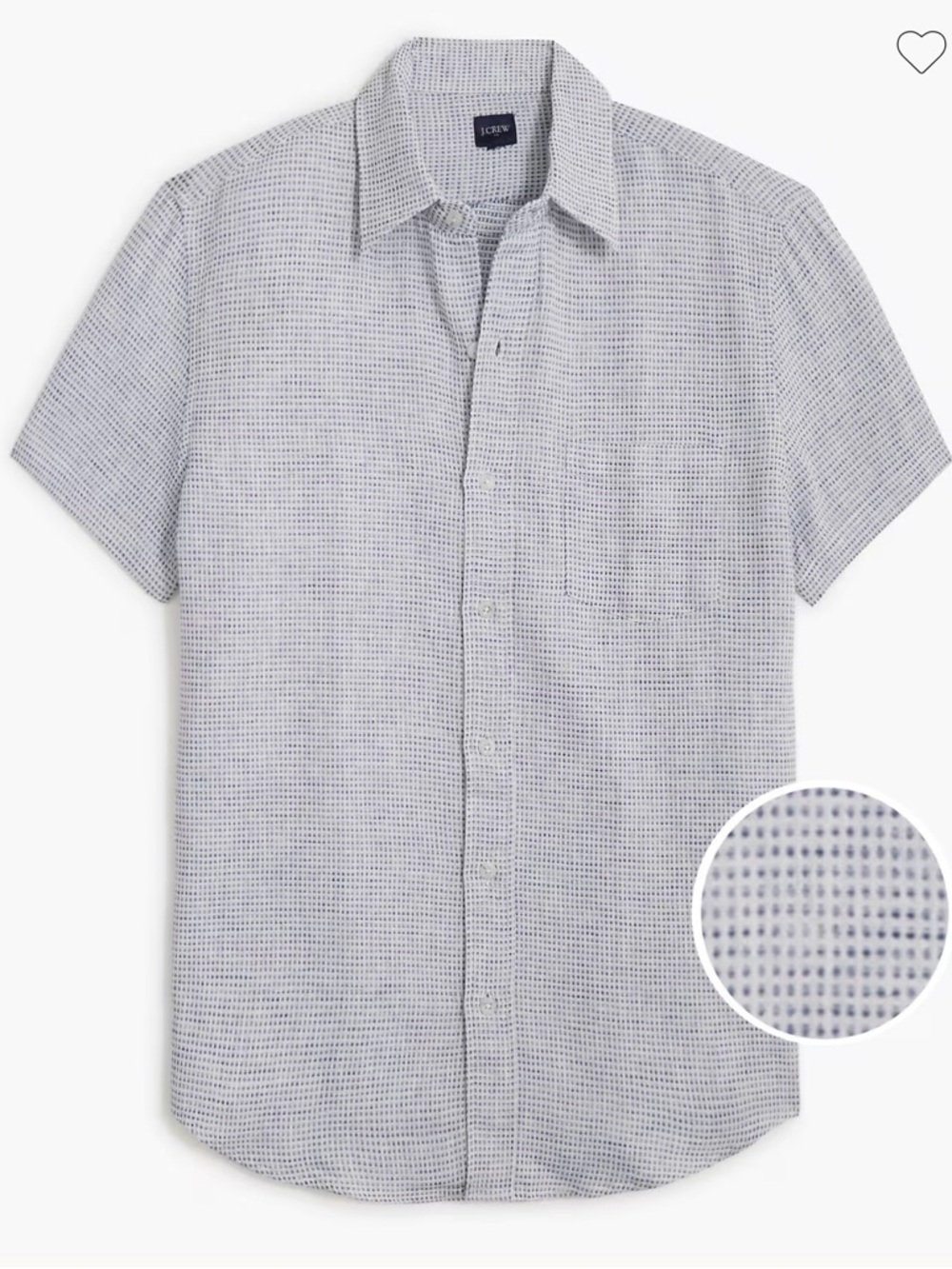 Men’s J.Crew Short-sleeve button down shirt medium NWT